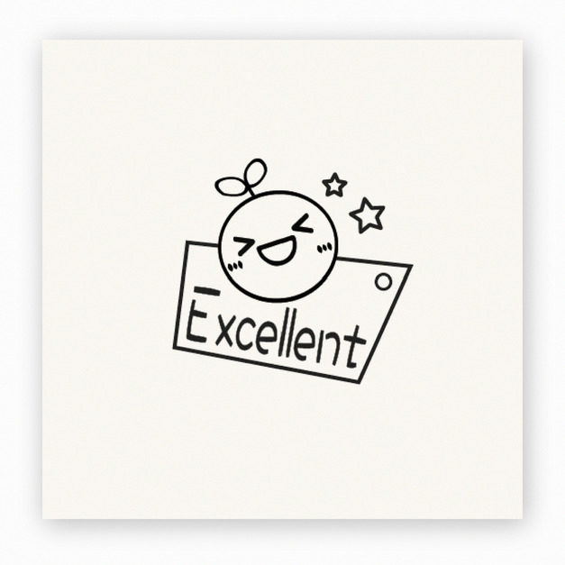 【J0014】開心小幼苗 Excellent印章