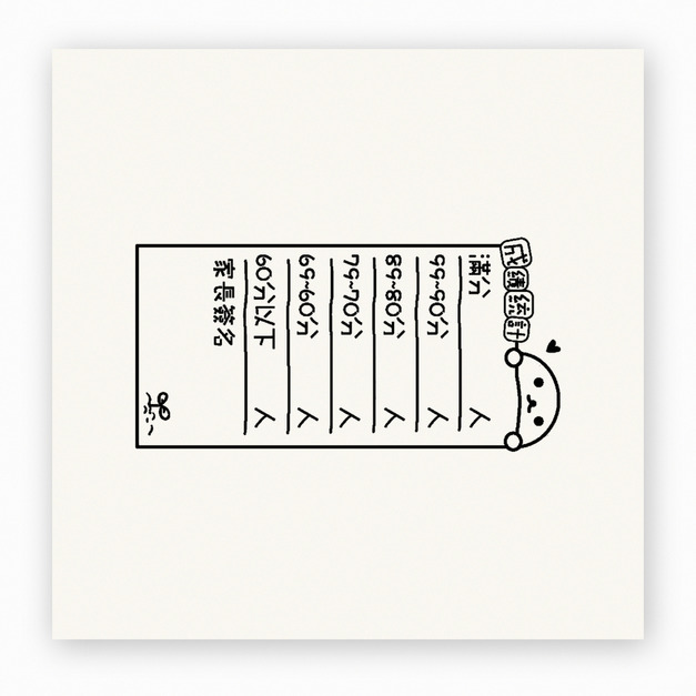 【F0016】兔兔英文單字練習表印章
