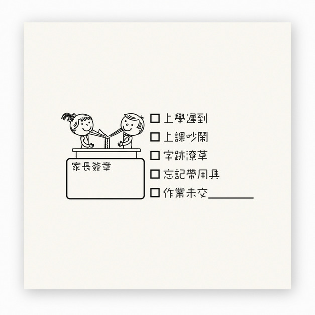 【F0048】教室課堂表現檢核單印章