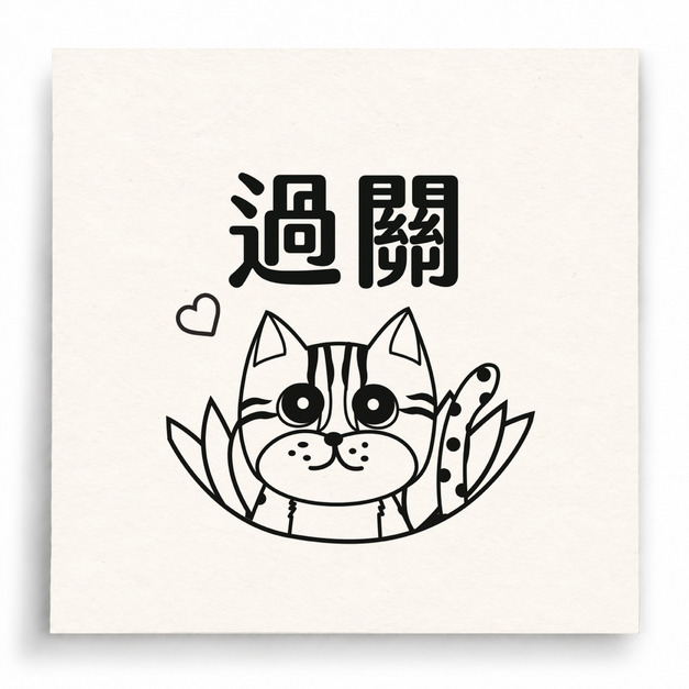 【I0042】過關印章
