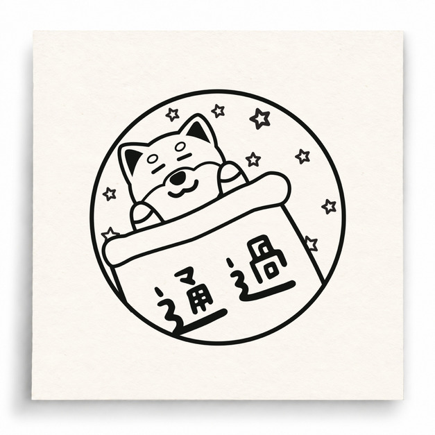 【I0066】通過印章