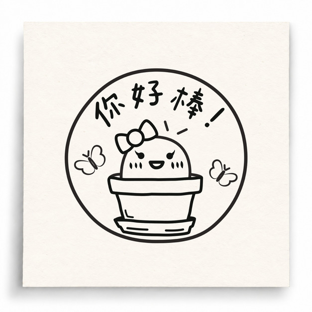 【I0028】你好棒印章