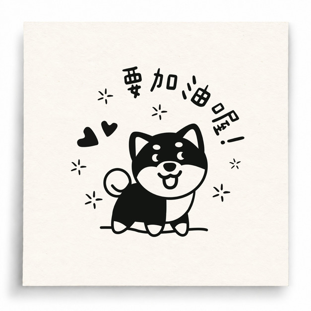 【I0067】要加油喔印章