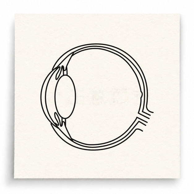 【T0001】眼球構造圖印章