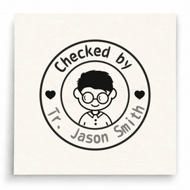 【T0098】Checked by Mr. Jason Smith男孩印章