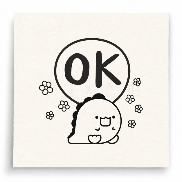 【T0031】OK小熊印章