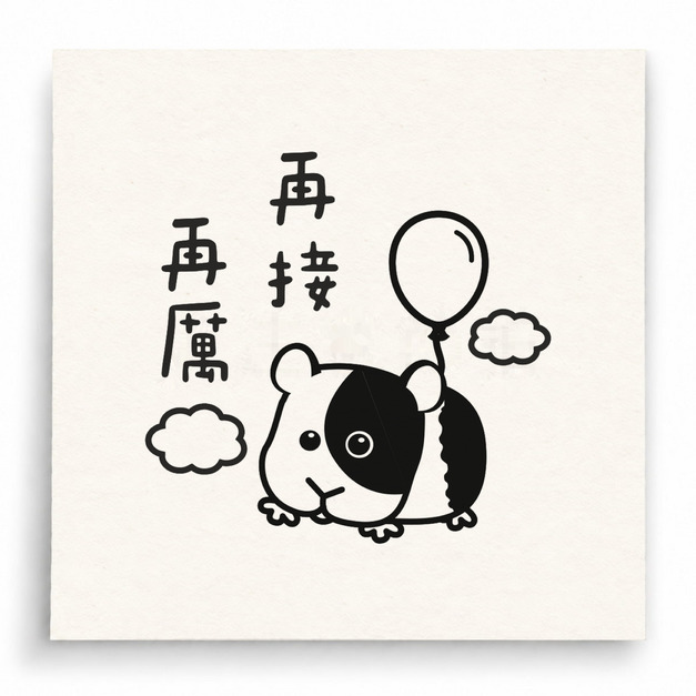 【T0079】再接再厲小狗印章