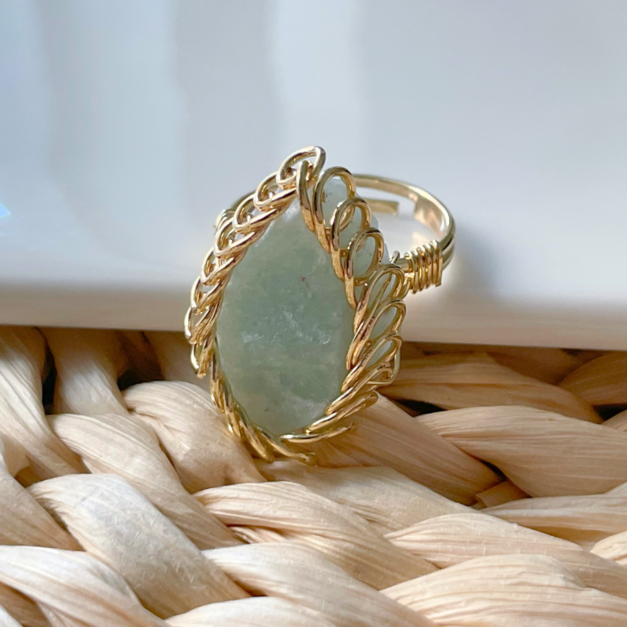 歐美天河石-可調節式戒指