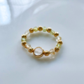 葡萄石黃水晶戒指【贈松木戒指台】_1