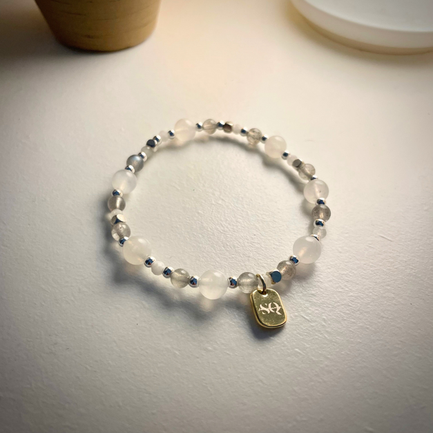 露娜與賽姬/月光拉長石守護許願手鍊