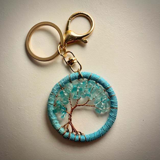 智慧x自信/生命小樹鑰匙圈