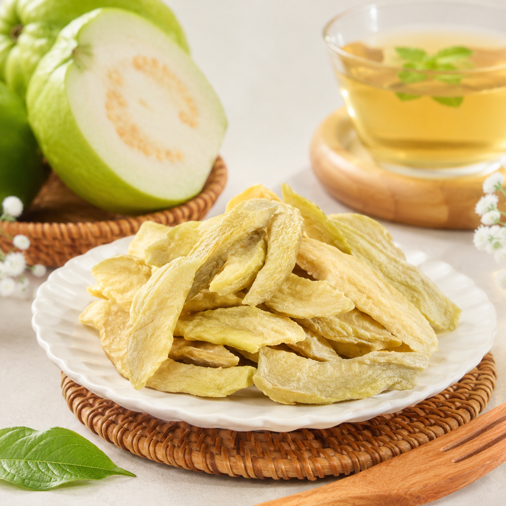 彰化農場珍珠芭樂果乾食用情境圖