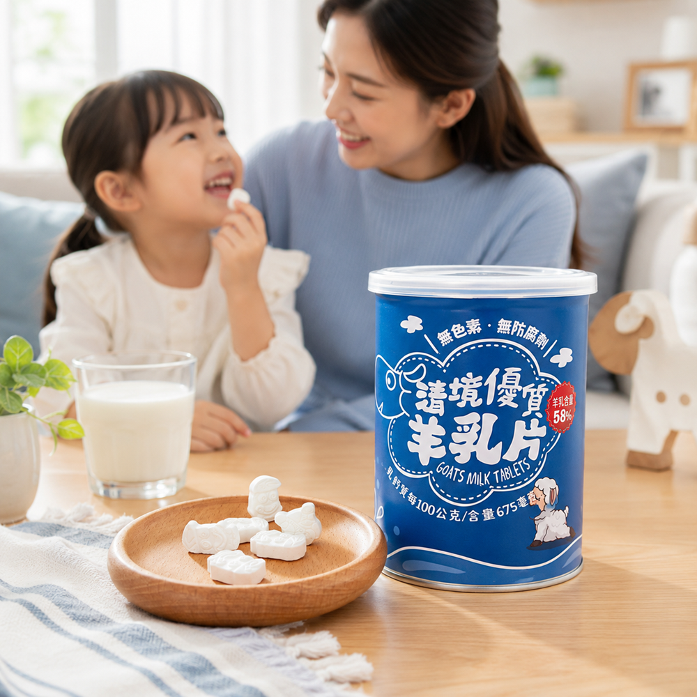 清境農場原味羊乳片情境示意圖1