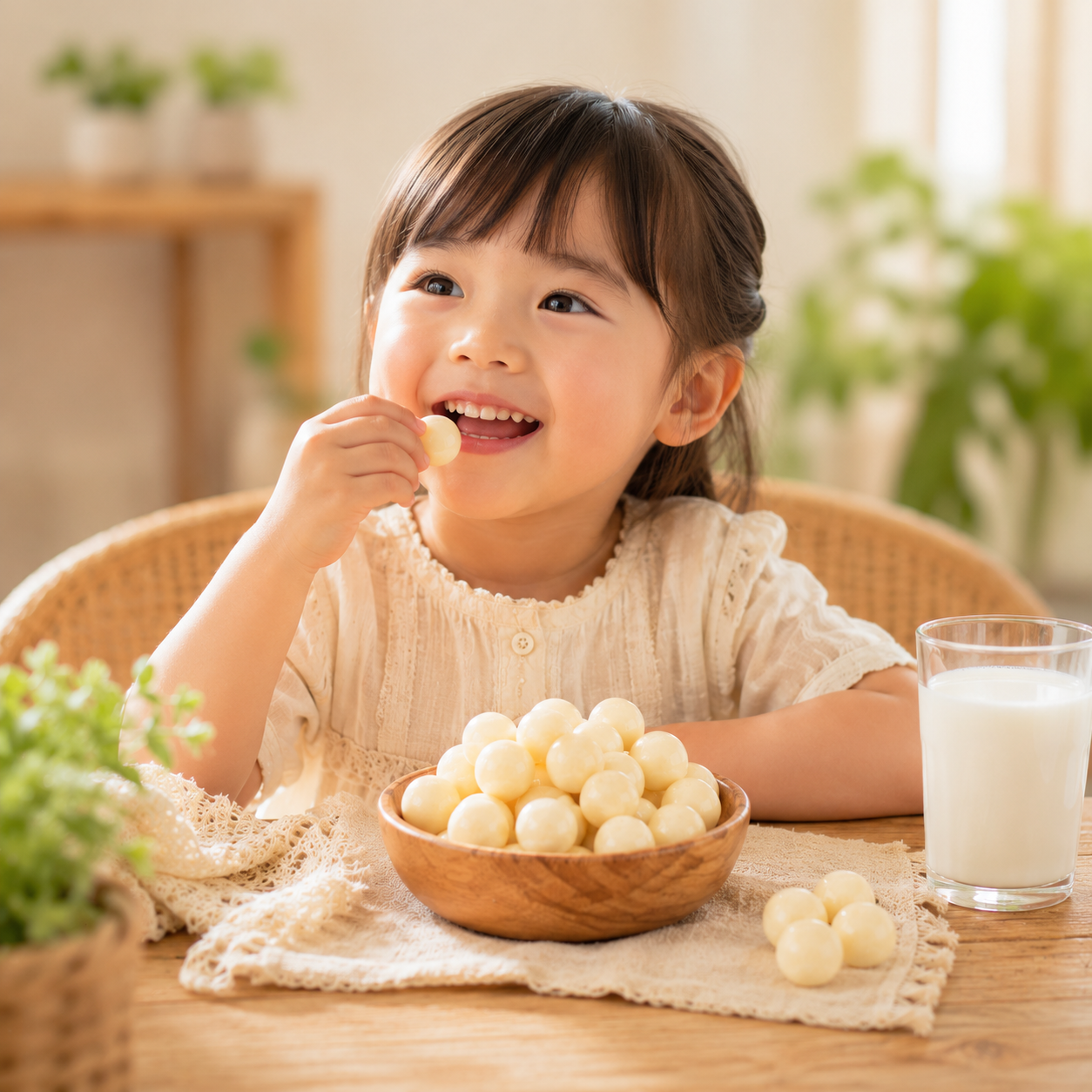 清境農場乳酸菌牛奶軟Q球分享情境