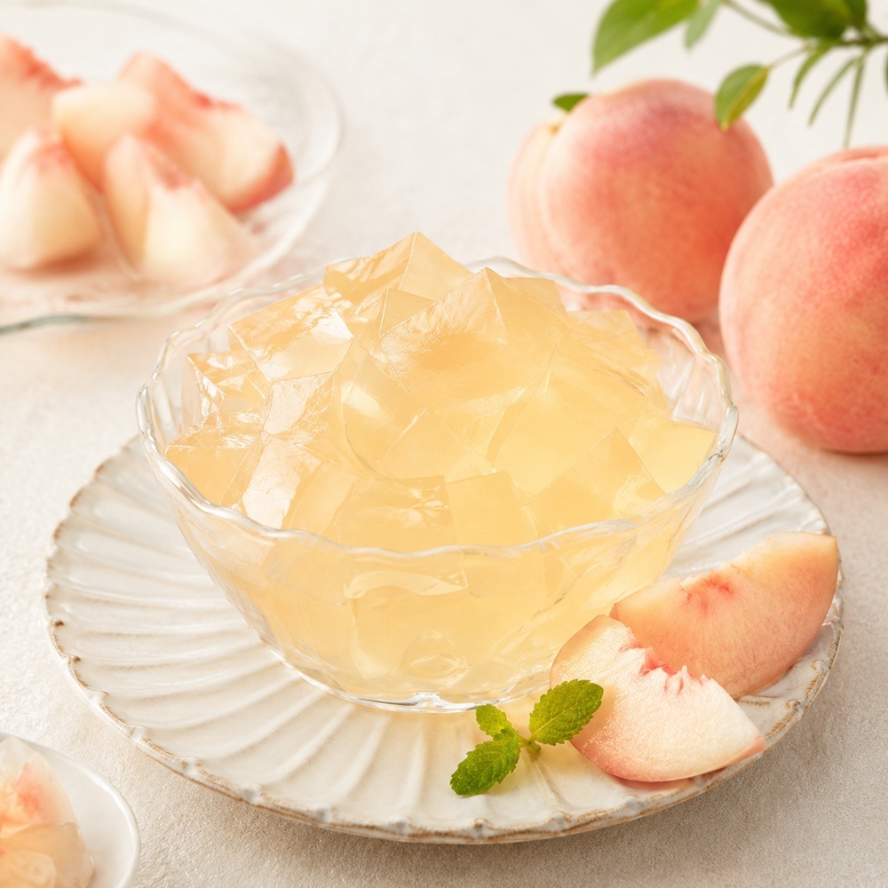 福壽山農場水蜜桃吸凍飲情境示意圖1