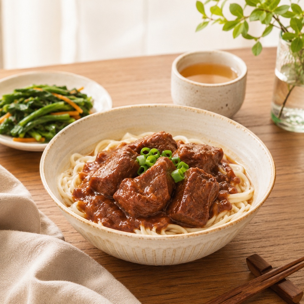紅燒牛肉罐頭料理情境圖