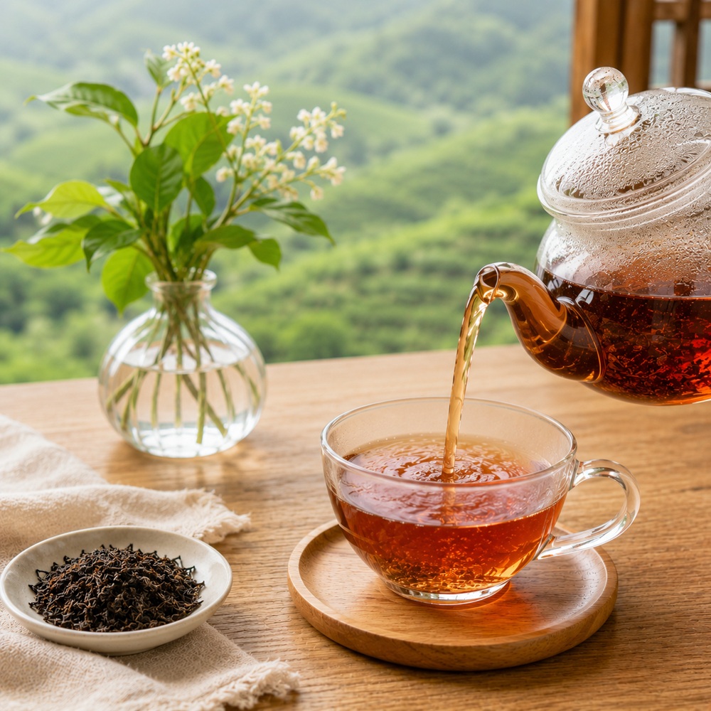 武陵農場烏龍長紅茶日常品飲情境圖