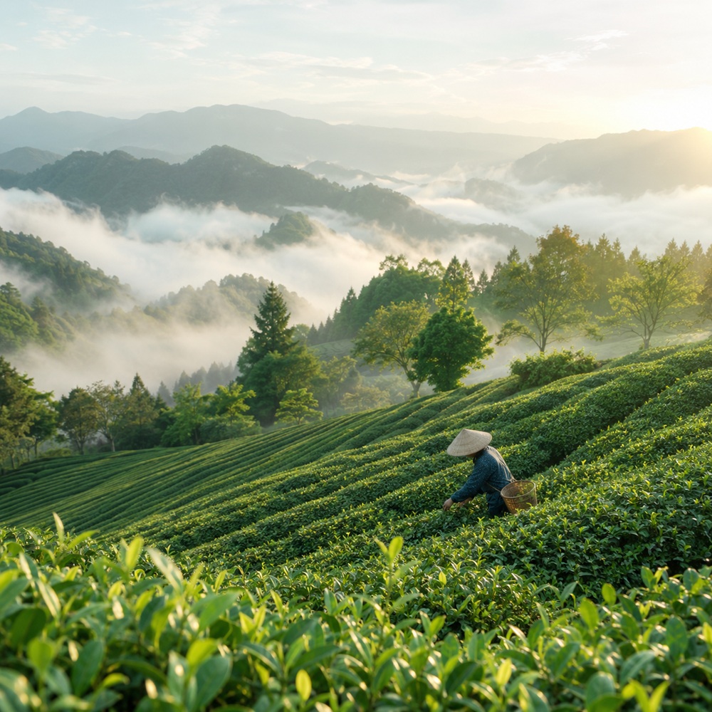 武陵農場烏龍長紅茶茶園情境圖