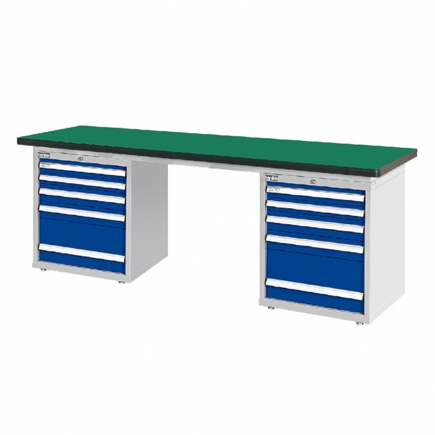天鋼 WAD-77054N 寬2100mm 重量型耐衝擊工作桌 雙櫃型
