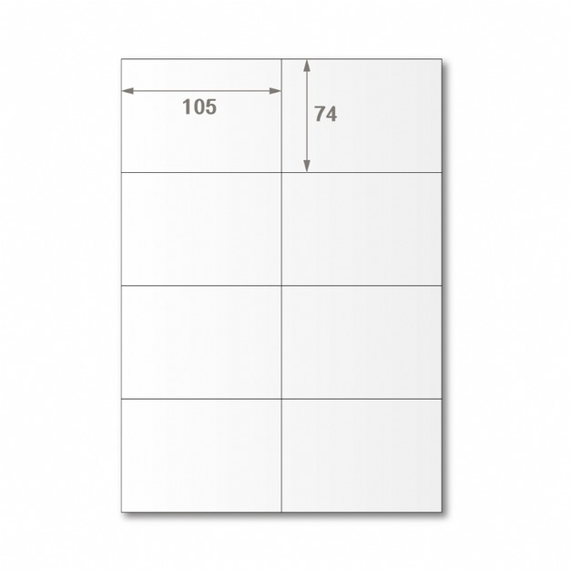 【龍德】三用電腦標籤貼紙 8格 LD-805 105張(盒)