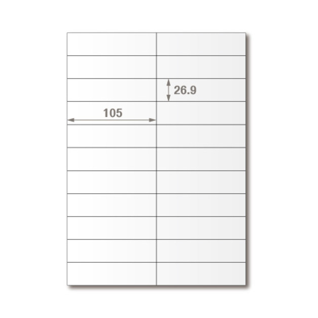 【龍德】三用電腦標籤貼紙 22格 LD-842 105張(盒)