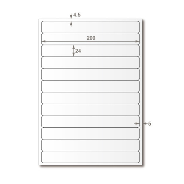 【龍德】三用電腦標籤貼紙 12格 LD-864 105張(盒)