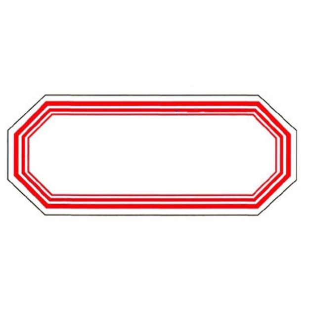 【鶴屋】 保護膜標籤 3001 27*65 紅框