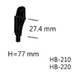 樹德 HB耐衝擊分類置物盒 HB-210/220 專用腳柱-77mm (4入/包)_1
