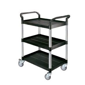 華塑【標準三層手推車】HS-808A 黑色