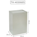 鐵金鋼 不鏽鋼垃圾桶 (無內桶) TH-403060S_1