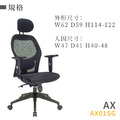 新傳 人體工學椅 艾克高背全網椅 AX01SG_1
