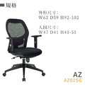 新傳 人體工學椅 安佐低背主管網椅 AZ02SG_2