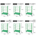 物流籠車 DS-001 800*600*1450mm 無門 籠車 回收車_4