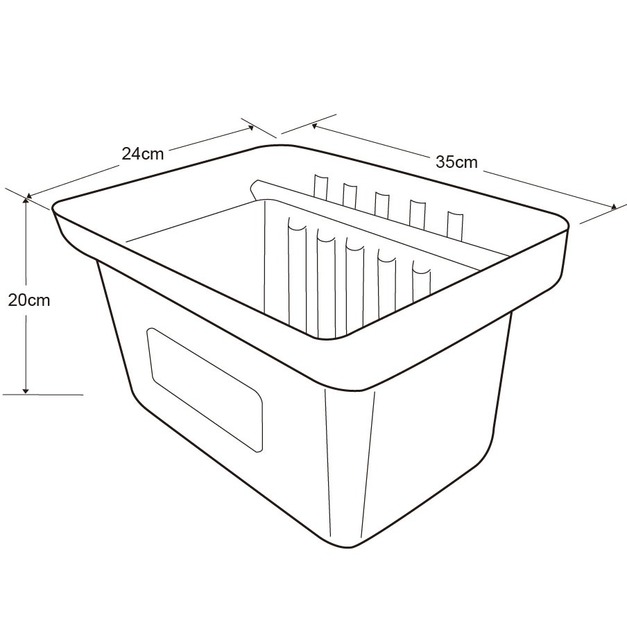 華塑 灰白短掛桶  HS-808US-3 ｜適用450、707、808系列