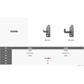 天鋼 KP-6102 塑膠方孔中型單鉤(10支裝) 灰色_2