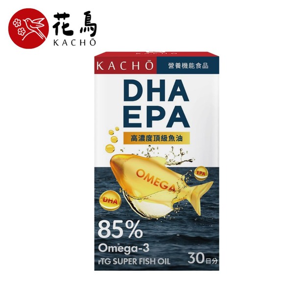【KACHO花鳥】挪威極淨85%高濃度魚油 (0.7g*30粒/盒)