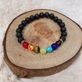 過年必備！反饋炸多！七彩轉運火山岩手鍊 招財轉運桃花【可掛小佛牌】 約8mm 天然水晶、能量手鍊 首飾 佛牌鏢局_3