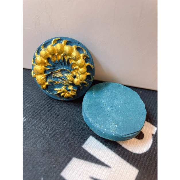 圓形綠色 蓮花蜈蚣（裸牌） -$500