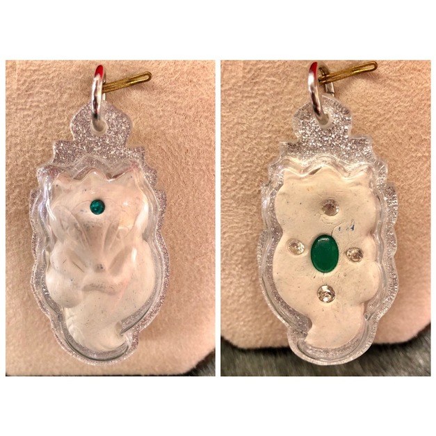 白色狐狸+銀色防水殼