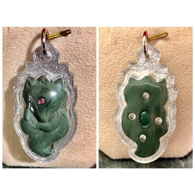 綠色狐狸+銀色防水殼