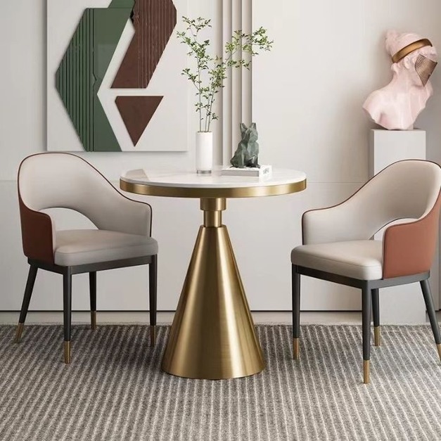 輕奢風格餐椅 家用帶扶手椅子靠背椅