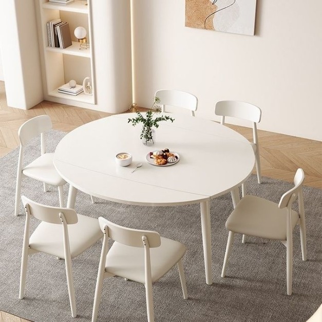 臻享家甄選【雲貝蓓系列】極簡風格皮藝家用靠背餐椅