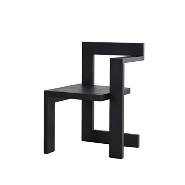 【減色系列】中古風系列 簡約時尚餐廳進口白蠟木餐椅