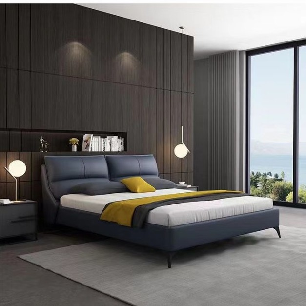 輕奢雙人床 臥室舒適床軟靠大床