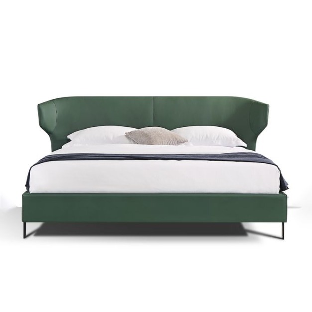 【NLOOK系列】設計師款-懷抱床 簡約納帕真皮軟靠雙人床