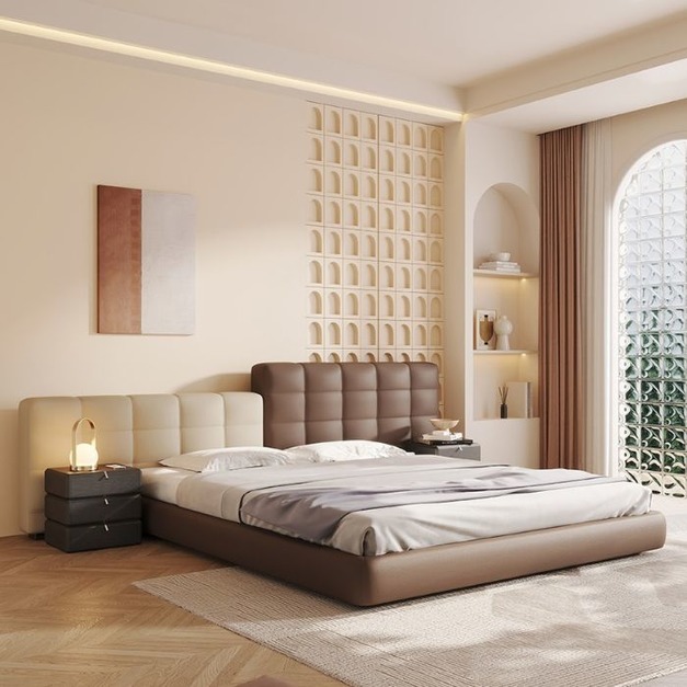 義大利簡約網紅極簡豪華雙拼床頭 勞倫斯