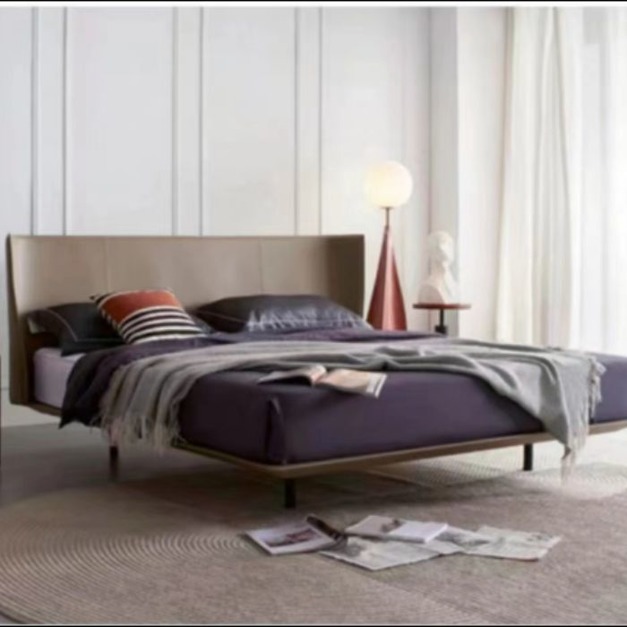 意式極簡1.8米雙人床主臥床