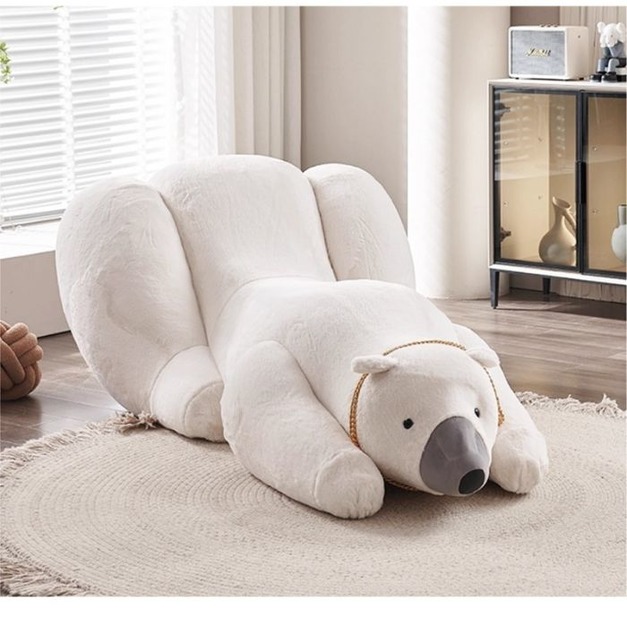 【海小特系列】設計師款-大北極熊 意式極簡趴趴熊簡約單人沙發客廳躺椅