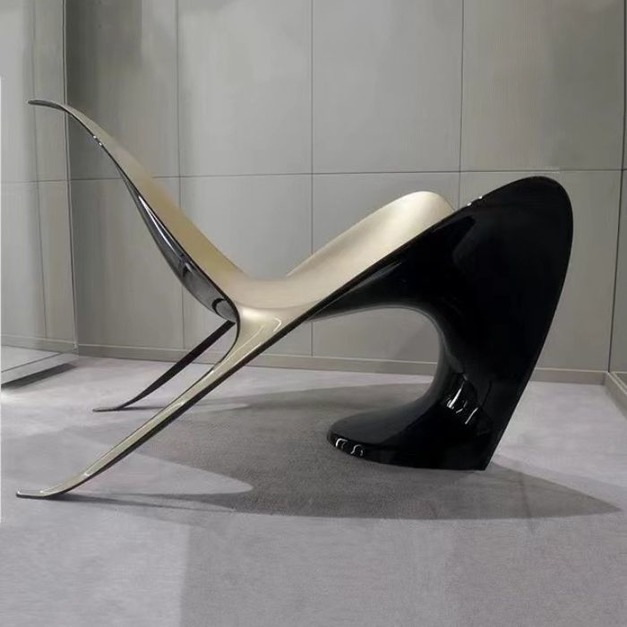 【NLOOK系列】設計師款-蝠鲼椅 創意藝術玻璃鋼異形椅酒店接待洽談休閒椅