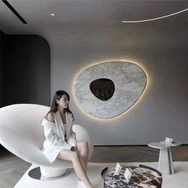 【NLOOK系列】絨布創意異形玻璃鋼蓮花型花瓣椅花朵椅